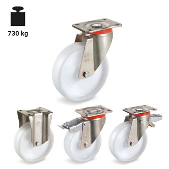 TR-68-P-Wheels with medium-heavy duty brackets